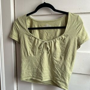 Light green Hollister crop top
